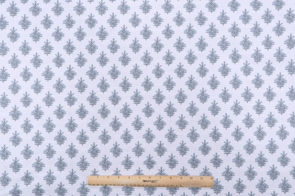 Premier Prints Dyann-Slub Canvas Printed Cotton Drapery Fabric in Shy Blue 