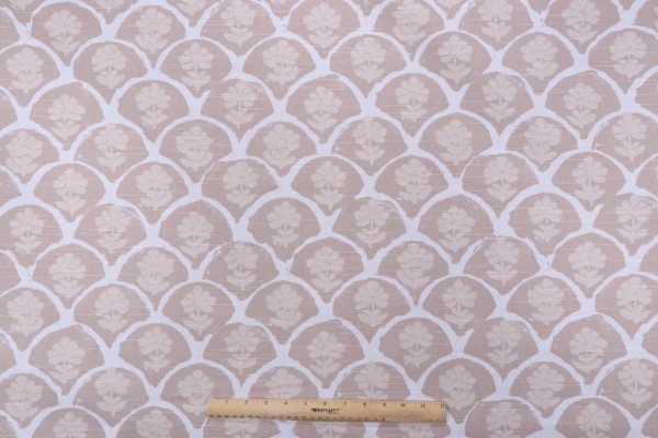Premier Prints Petal-Slub Canvas Printed Cotton Drapery Fabric in Spice 