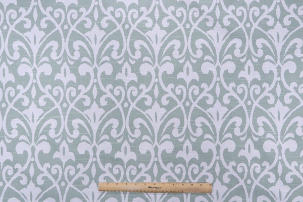 Premier Prints Field-Slub Canvas Printed Cotton Drapery Fabric in Spruce 