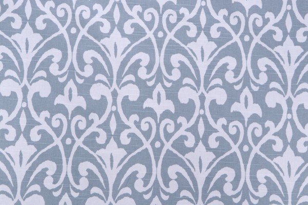 Premier Prints Field-Slub Canvas Printed Cotton Drapery Fabric in Shy Blue 