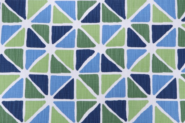 Premier Prints Mason-White Slub Linen Printed Drapery Fabric in Courtyard 