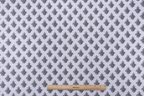 Premier Prints Dyann-Slub Canvas Printed Cotton Drapery Fabric in Raven 