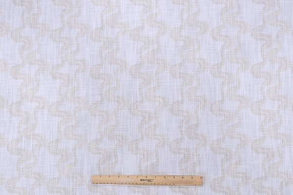 Angela Harris Ellis-Luxe Canvas Printed Cotton Drapery Fabric in Linen for Premier Prints 