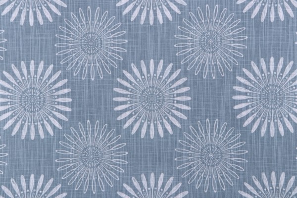 Angela Harris Diva-Luxe Canvas Printed Cotton Drapery Fabric in Lagoon for Premier Prints 