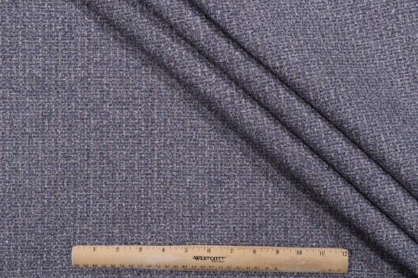 Sample of Crypton Porter High Performance Woven Chenille Upholstery Fabric in Chambray 