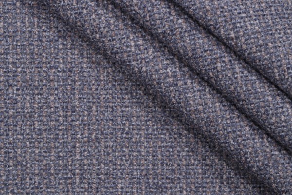 Sample of Crypton Porter High Performance Woven Chenille Upholstery Fabric in Chambray 
