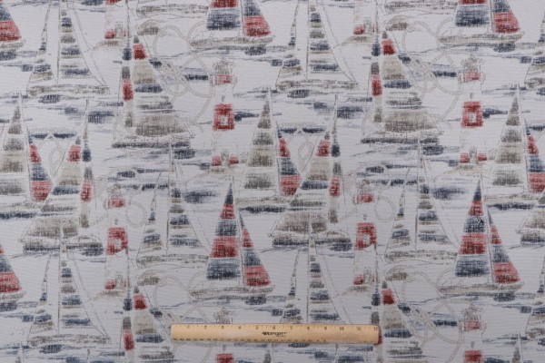 Golding Fair Winds Woven Upholstery Fabric in Americana 