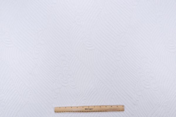 Sample of Golding Tsunami Woven Matelasse Upholstery Fabric in Glacier 