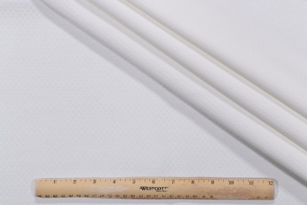 Sample of P Kaufmann Casper Performance Matelasse Upholstery Fabric in Pearl 