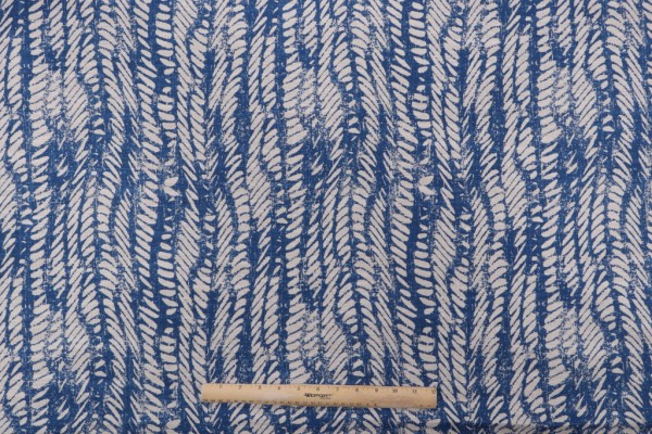 Kaufmann Jira Printed Drapery Fabric in Indigo 
