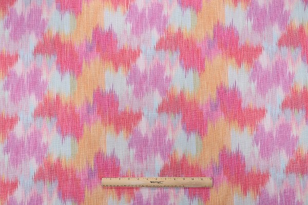 Sample of P Kaufmann Lively Printed Polyester Drapery Fabric in Confetti 