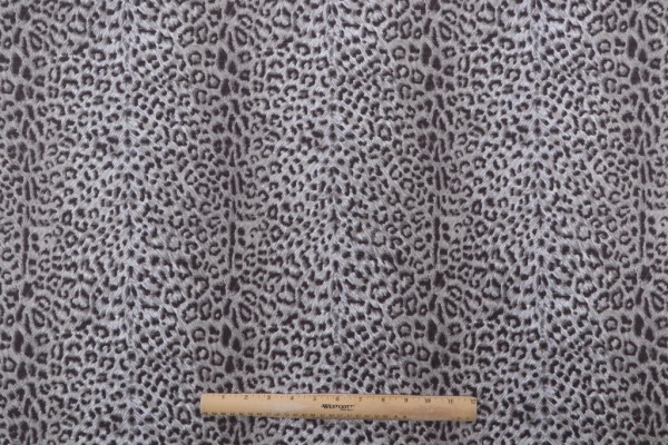 P Kaufmann Cheetah Printed Cotton Drapery Fabric in Ebony 