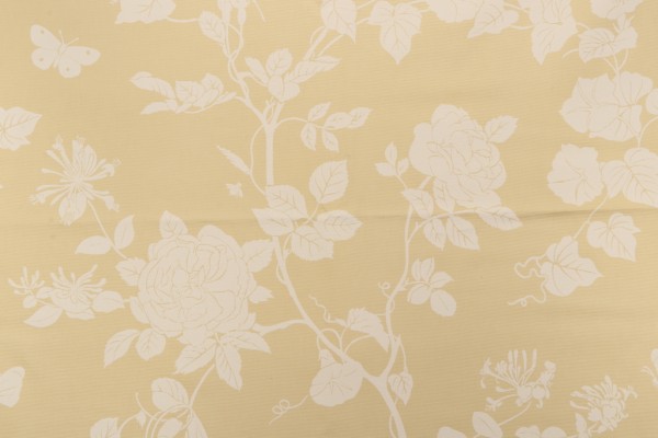 Robert Allen Rivita Printed Drapery Fabric in Butternut