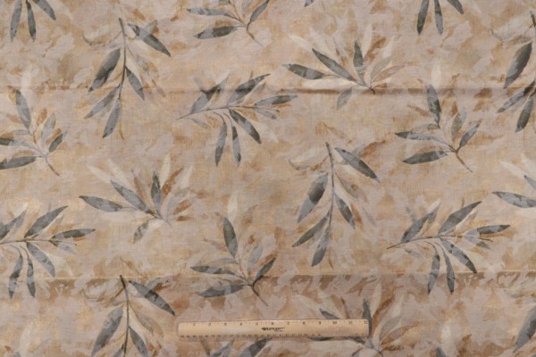 Robert Allen Javanet Printed Jacquard Drapery Fabric in Bronze