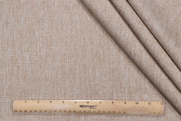 Bishop Woven Upholstery Fabric in Stone