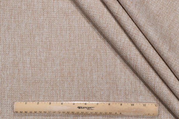 Bishop Woven Upholstery Fabric in Stone