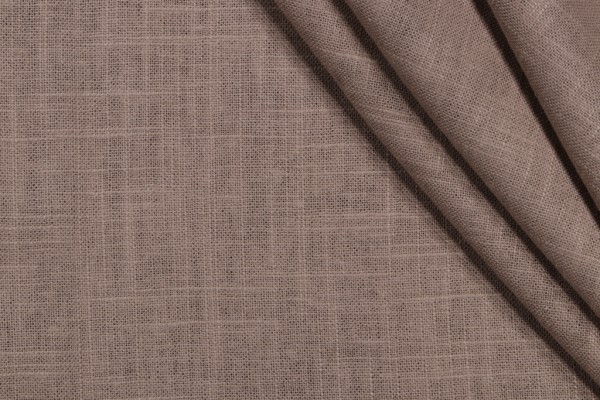 Blazer Woven Linen Blend Drapery Fabric in Grey