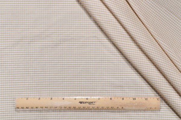 Tirano Silk Decorator Fabric in Beige/White