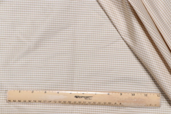 Tirano Silk Decorator Fabric in Beige/White