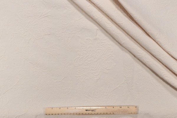 Gabrielle Matelasse Upholstery Fabric in Sand