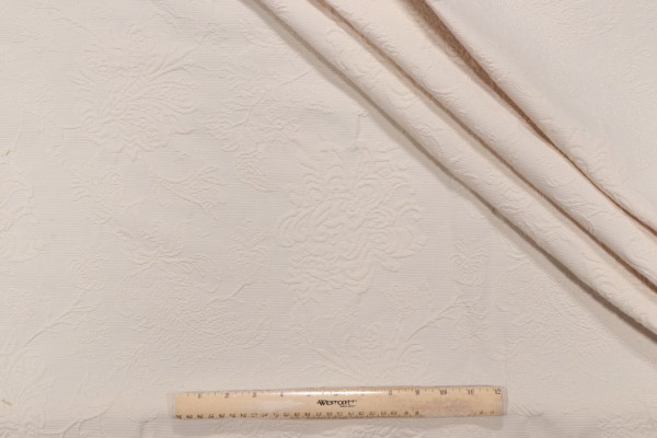 Gabrielle Matelasse Upholstery Fabric in Sand
