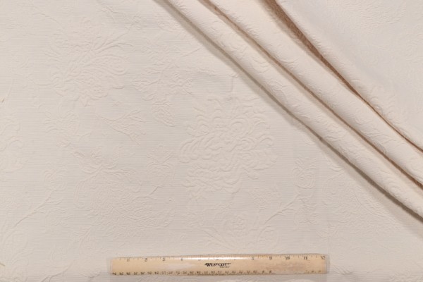 Gabrielle Matelasse Upholstery Fabric in Sand