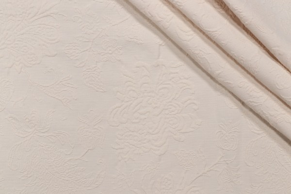 Gabrielle Matelasse Upholstery Fabric in Sand