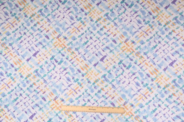 Richloom Capiz Printed Polyester Outdoor Fabric in Capri