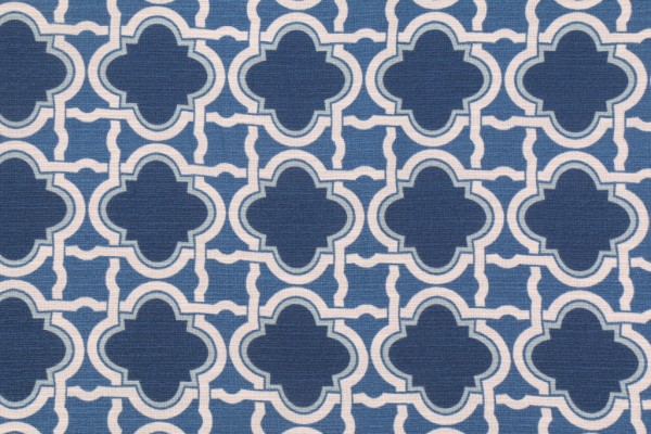Click for 2.25 Yards Mill Creek Talsy Printed Cotton Drapery Fabric in Navy Mill Creek Talsy Printed Cotton Drapery Fabric in Navy