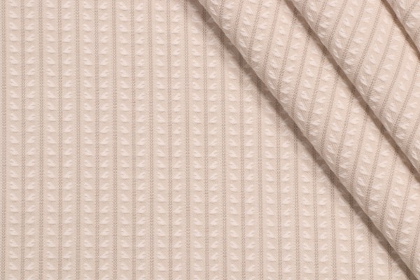 PK Lifestyles Linear Leaves Woven Decorator Fabric in Linen
