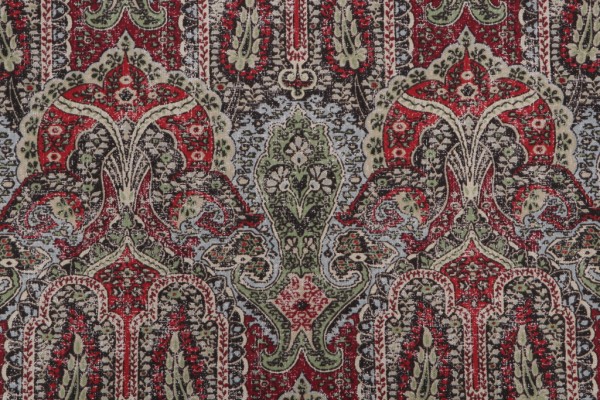 Kaufmann Legacy Printed Drapery Fabric in Crimson