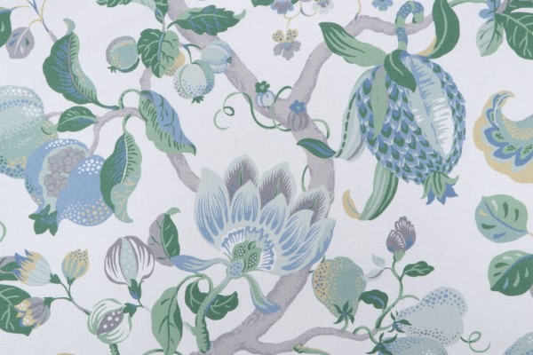 Click for 0.75 Yards P Kaufmann Harmony Printed Cotton Drapery Fabric in Lagoon P Kaufmann Harmony Printed Cotton Drapery Fabric in Lagoon