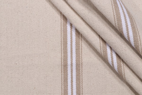 Stof France Montauban Woven Upholstery Fabric in Blanc
