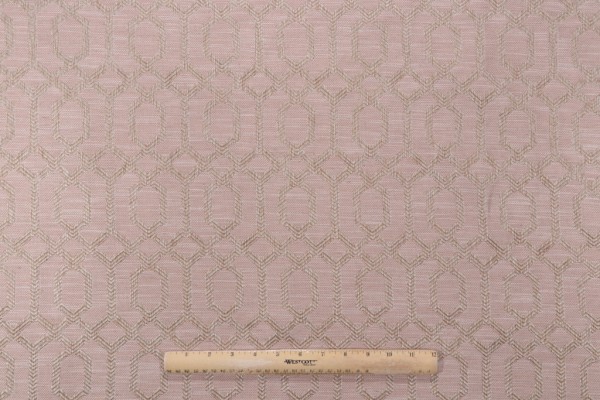 Hamilton Parquet Woven Upholstery Fabric in Rosedust 