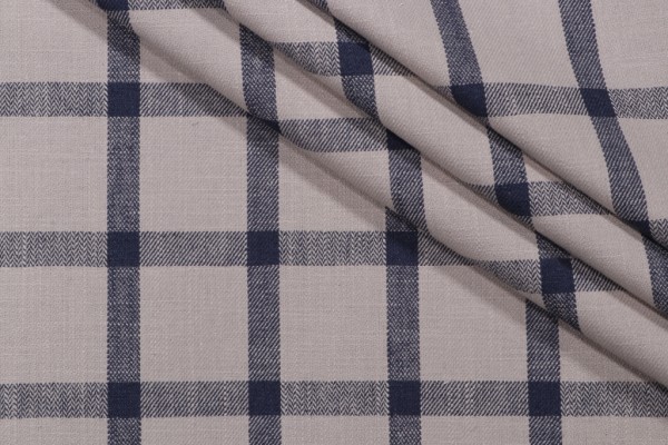 Hamilton Bain Woven Upholstery Fabric in Navy 