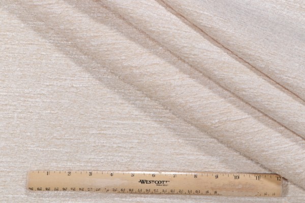 PK Lifestyles Grotto Woven Chenille Upholstery Fabric in Custard