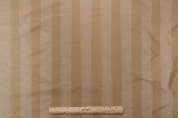 Reilly Stripe Woven Drapery Fabric in Antique