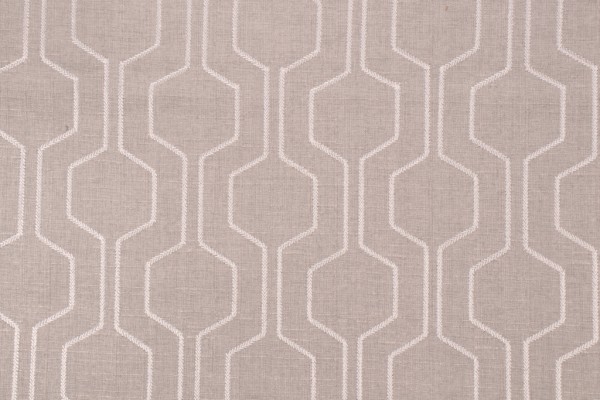 Click for 0.88 Yards Richloom Climber Embroidered Drapery Fabric in Dove Richloom Climber Embroidered Drapery Fabric in Dove