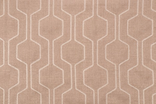 Richloom Climber Embroidered Drapery Fabric in Flax