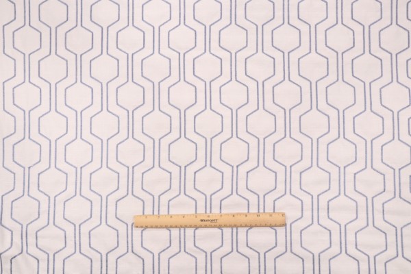 Click for 0.63 Yards Richloom Climber Embroidered Drapery Fabric in Ocean Richloom Climber Embroidered Drapery Fabric in Ocean