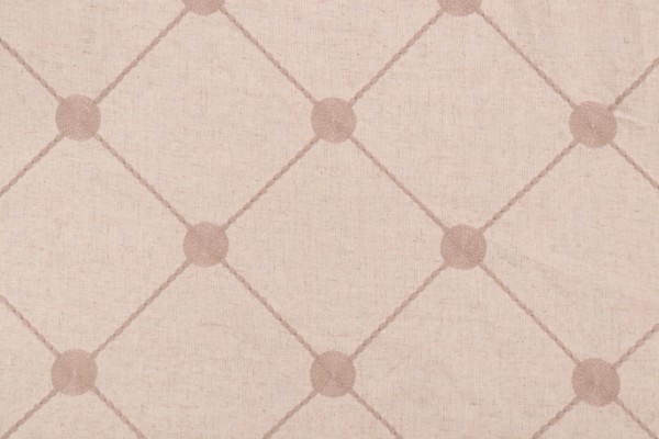 Kaufmann Embroidered Drapery Fabric in Linen