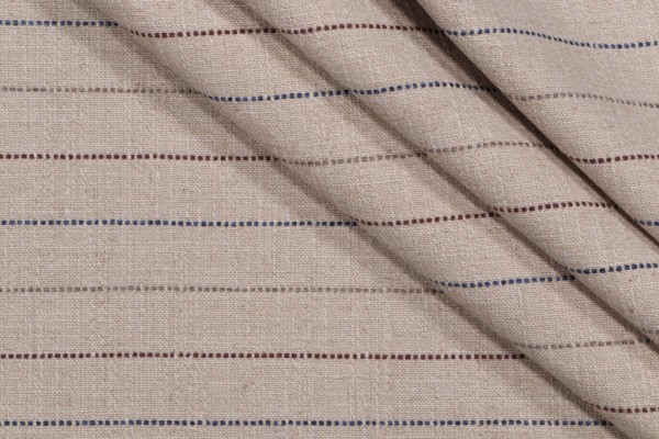 Cormac Stripe Woven Upholstery Fabric in Harbor