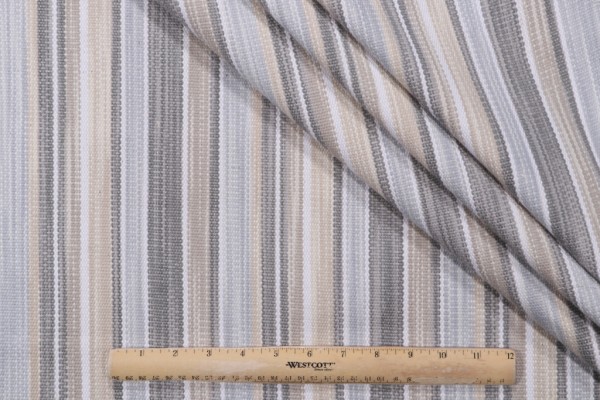 Ellen Degeneres St. Charles Woven Upholstery Fabric in Fog