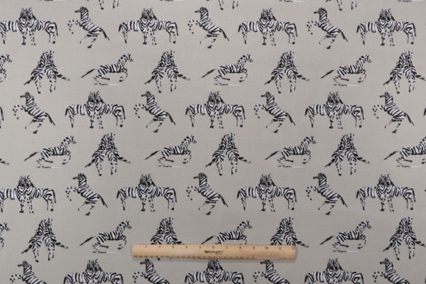 Click for 1 Yards Novogratz Dr Zebra Printed Polyester Outdoor Fabric in Natural Novogratz Dr Zebra Printed Polyester Outdoor Fabric in Natural
