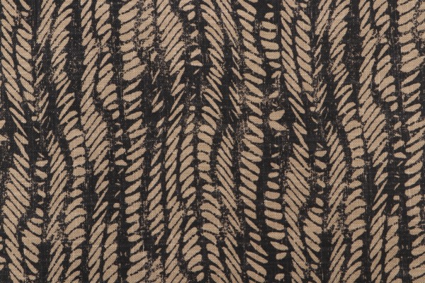 P Kaufmann Jira Printed Drapery Fabric in Charcoal