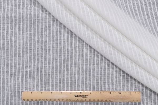 PK Lifestyles Carla Sheer Drapery Fabric in Ivory