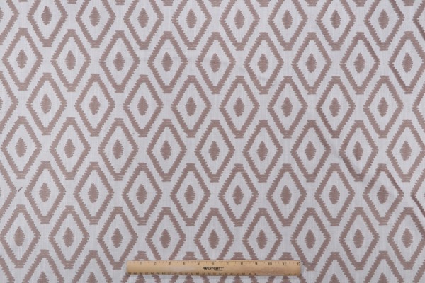 Click for 1 Yards Valiant Fabrics Canyon Embroidered Drapery Fabric in Grasscloth Valiant Fabrics Canyon Embroidered Drapery Fabric in Grasscloth