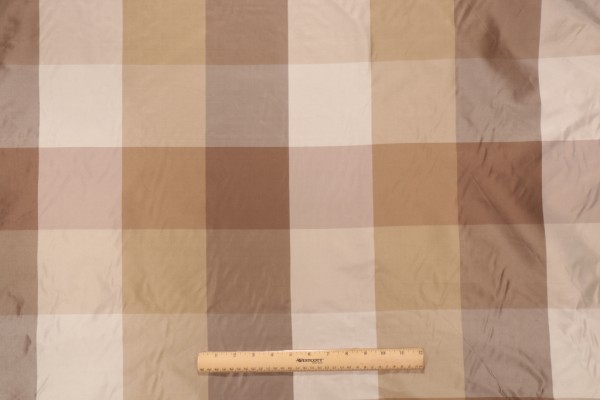 Onyx Age Silk Plaid Decorator Fabric