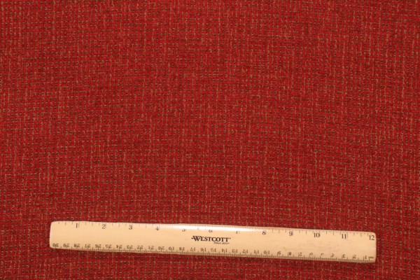 Masters Woven Upholstery Fabric in Red Maple