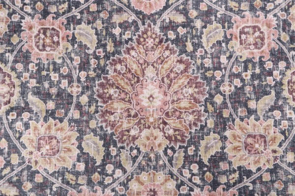 Kaufmann Shanaya Printed Chenille Decorator Fabric in Licorice